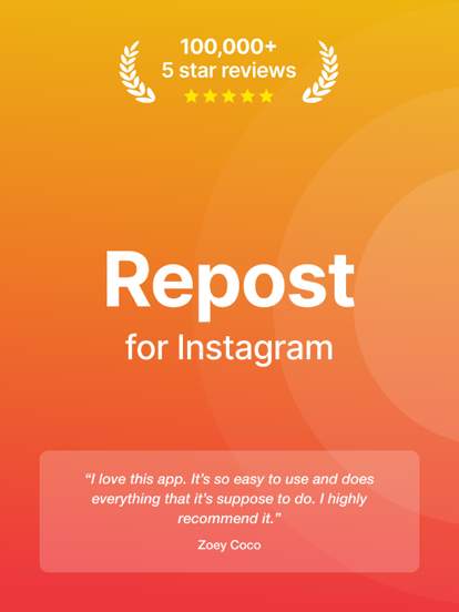 Repost+ for Instagram .