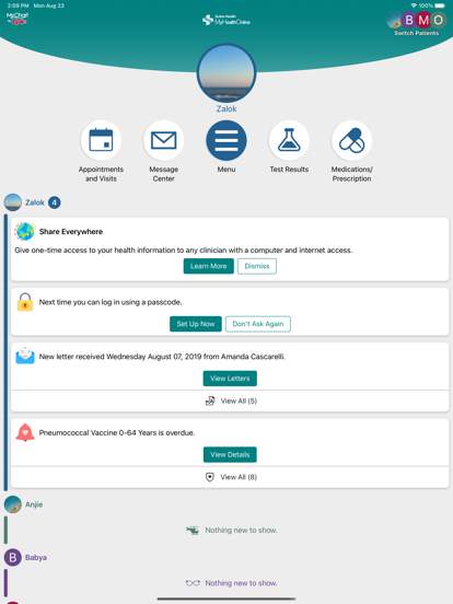 Sutter Health My Health Online