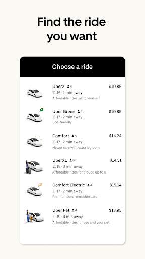Uber - Request a ride