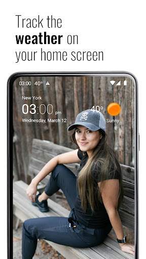 Transparent clock and weather