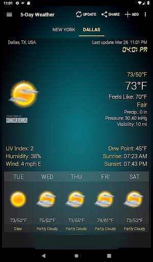 Weather & Clock Widget